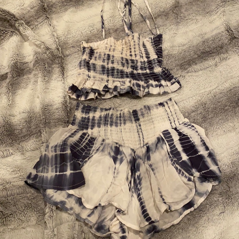 Two piece tie dye set from Hazel Boutique